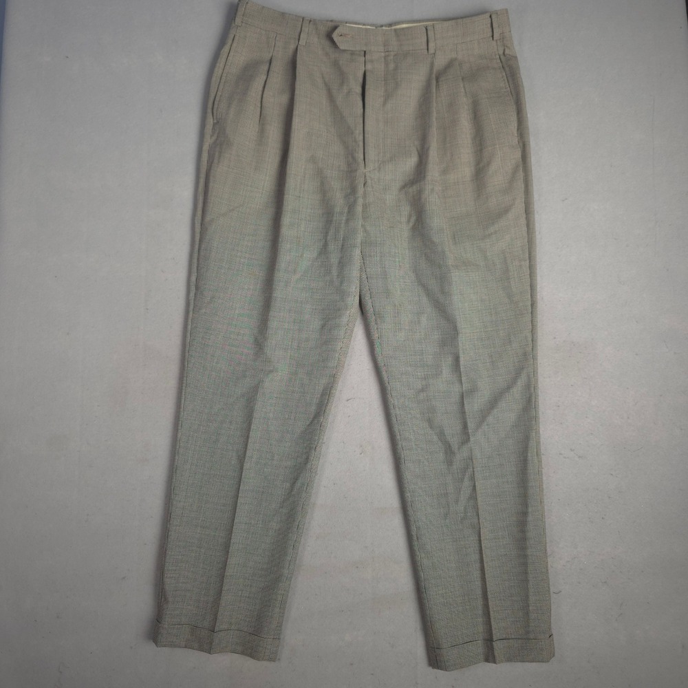 Tommy Hilfiger Tailored Trousers Pleated Dress Pants Classic Fit 38x32‎